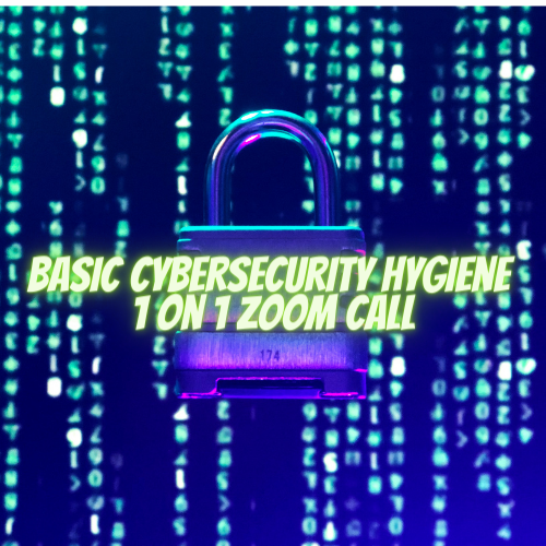 1 hr 1 on 1 Zoom Call to Discuss Basic Cyber Hygiene